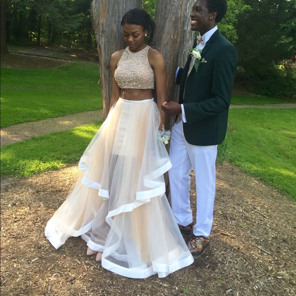 2 Piece Prom Dress - Picture 2 of 2